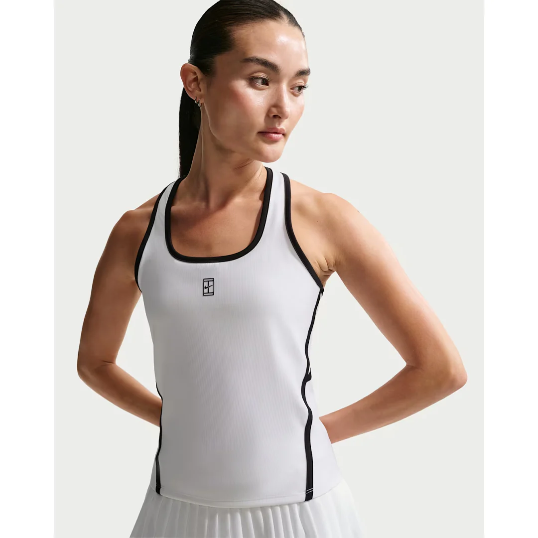 Nike Women's Advantage Novelty Tank - White/Black - Image 4