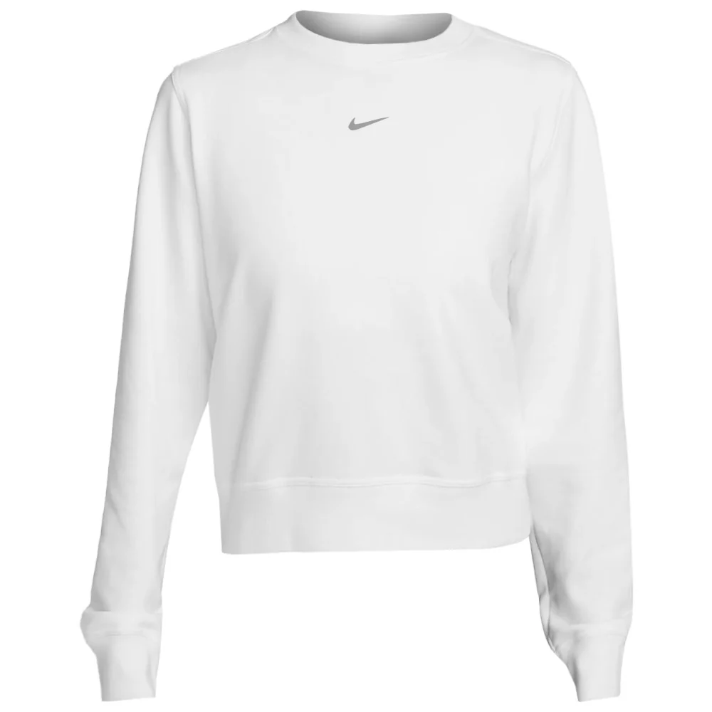 Nike Women's Dri-Fit One Crew-Neck Sweatshirt - White