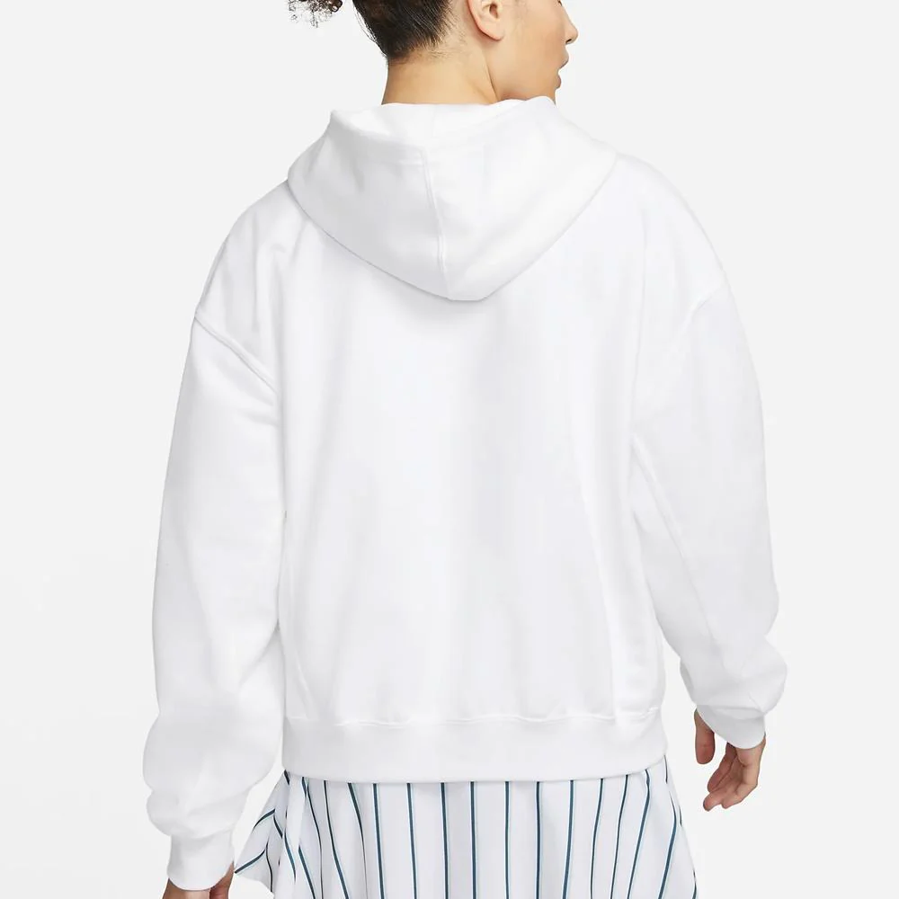 Nike Women's Heritage Fleece Hoodie - White - Image 3