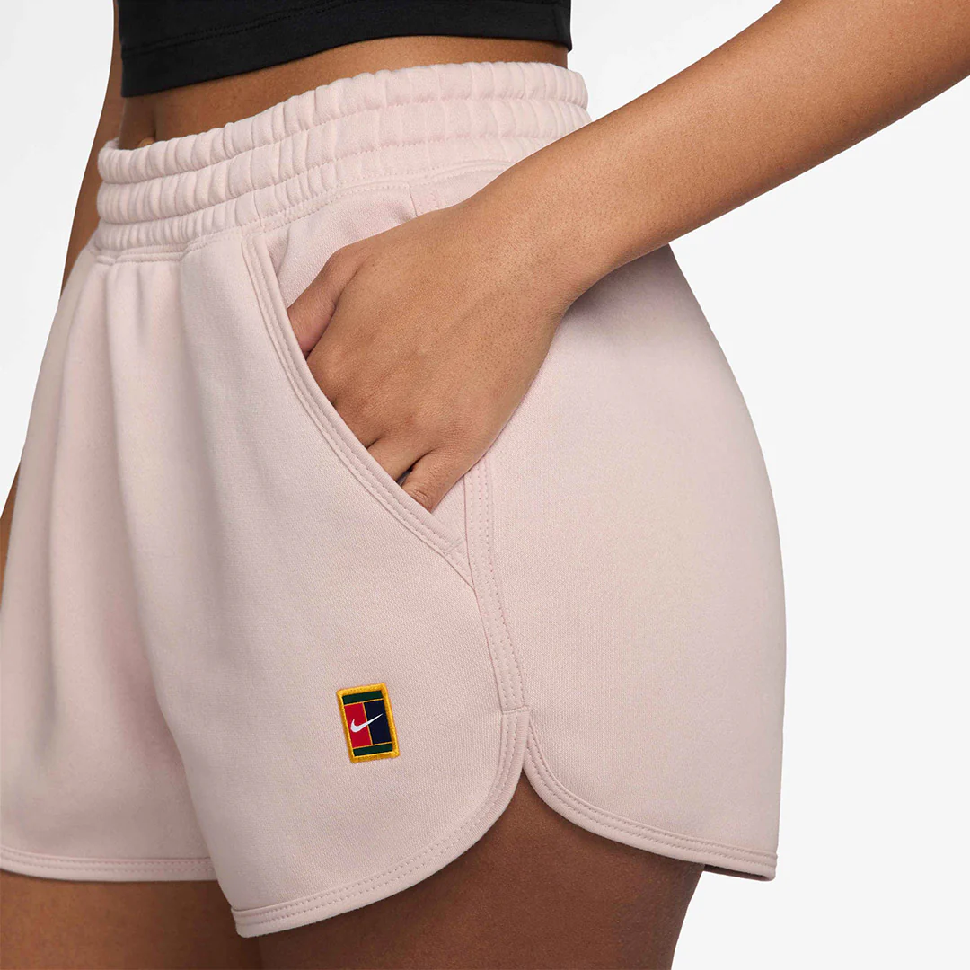 Nike Women's Heritage Fleece Short - Slit Red - Image 5