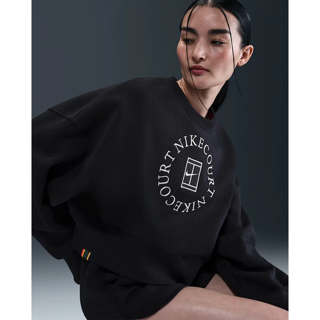 Nike Women's Heritage II Crew Neck Sweater - Black - Image 4