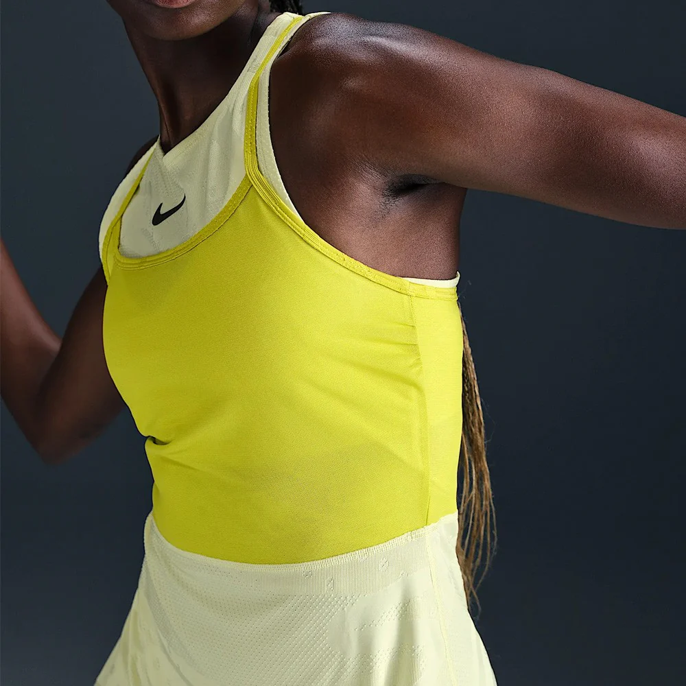 Nike Women's Slam Melbourne Dress - Luminous Green - Image 4