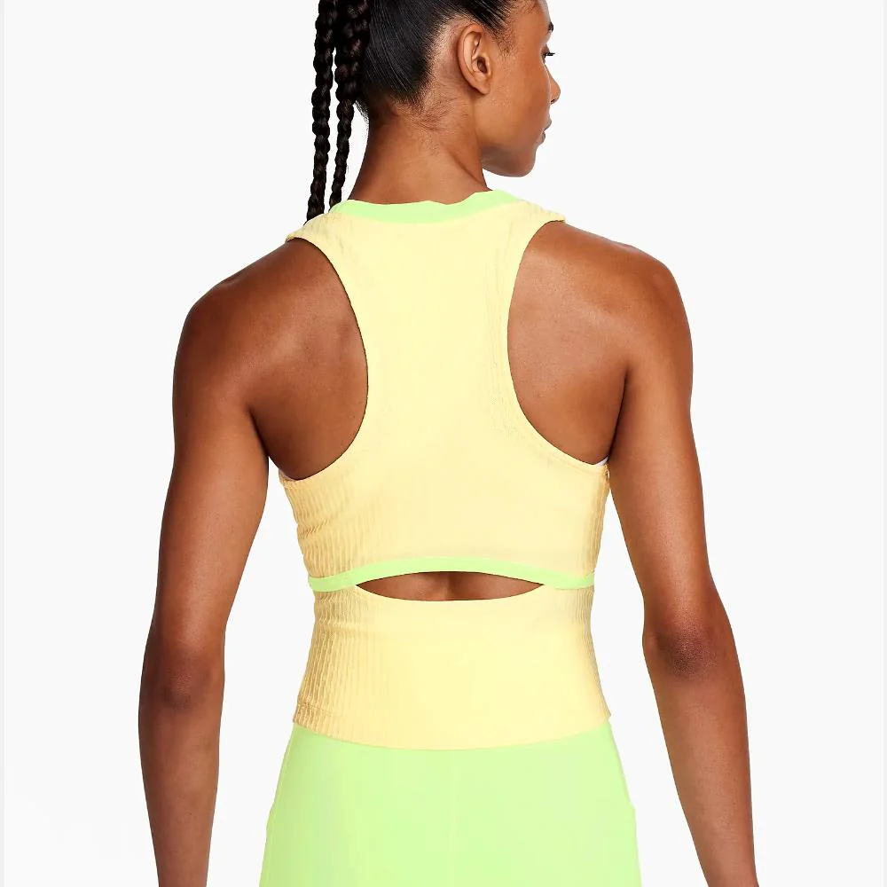 Nike Women's Slam Melbourne Tank - Soft Yellow - Image 3