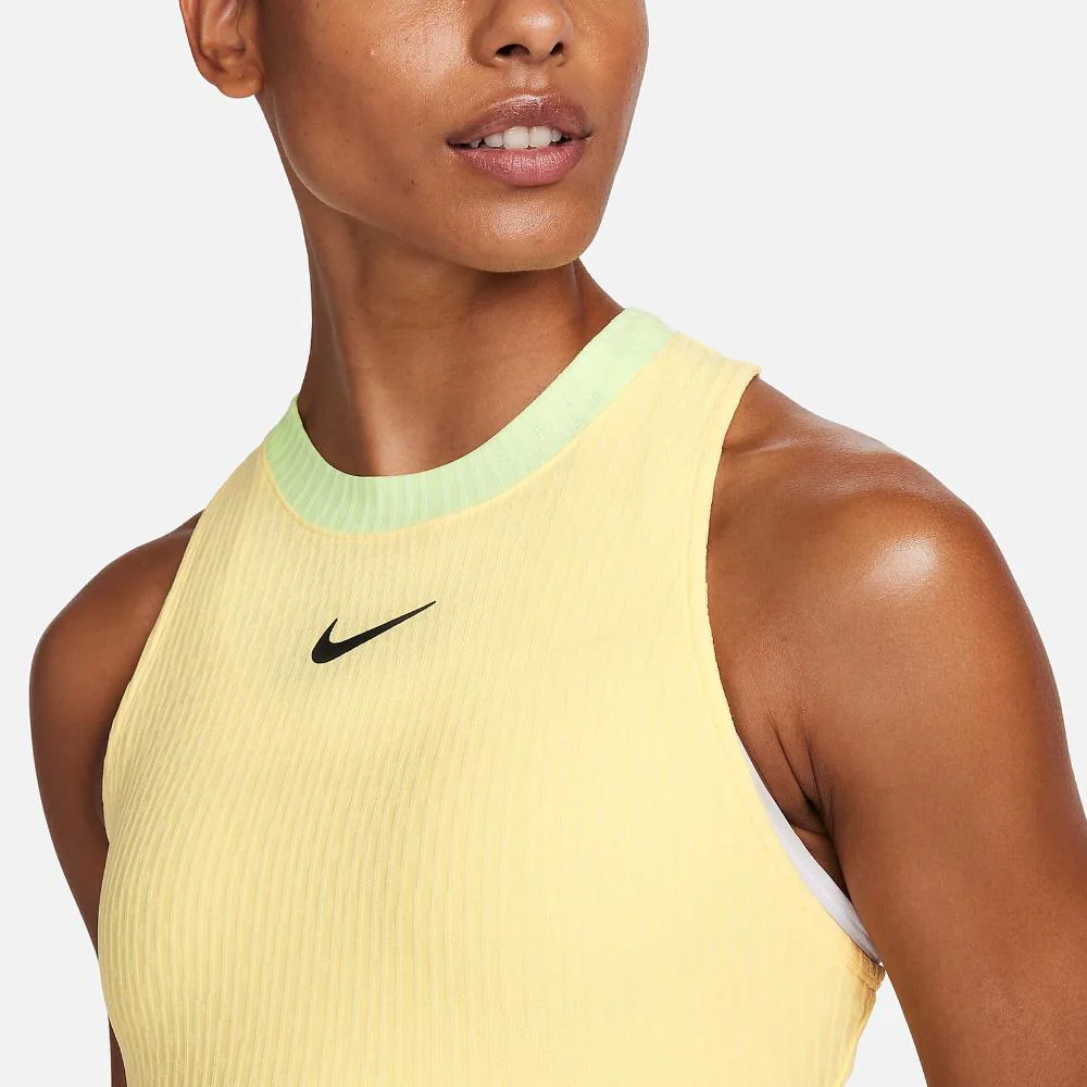 Nike Women's Slam Melbourne Tank - Soft Yellow - Image 4