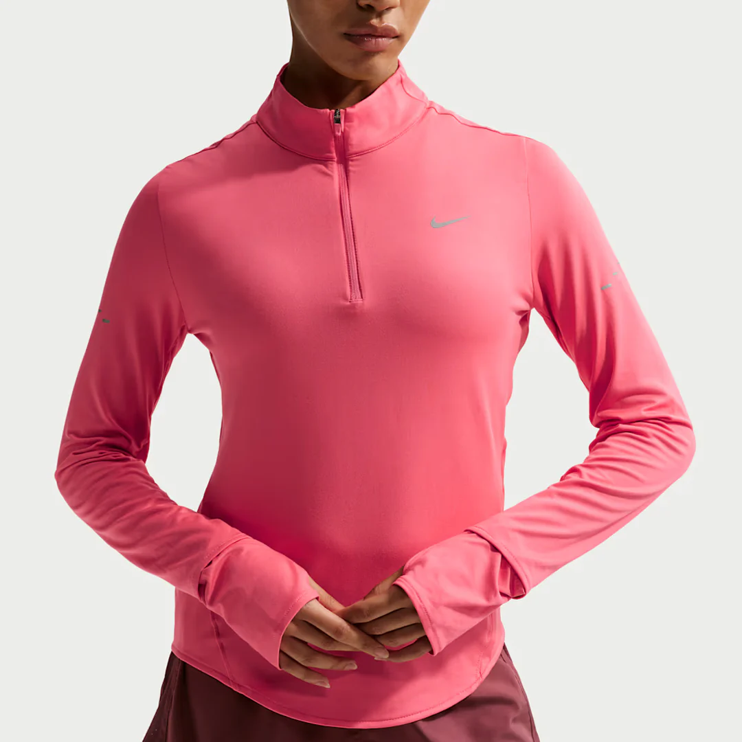 Nike Women's Swift 1/2 Zip Long Sleeve Top - Sea Coral - Image 2