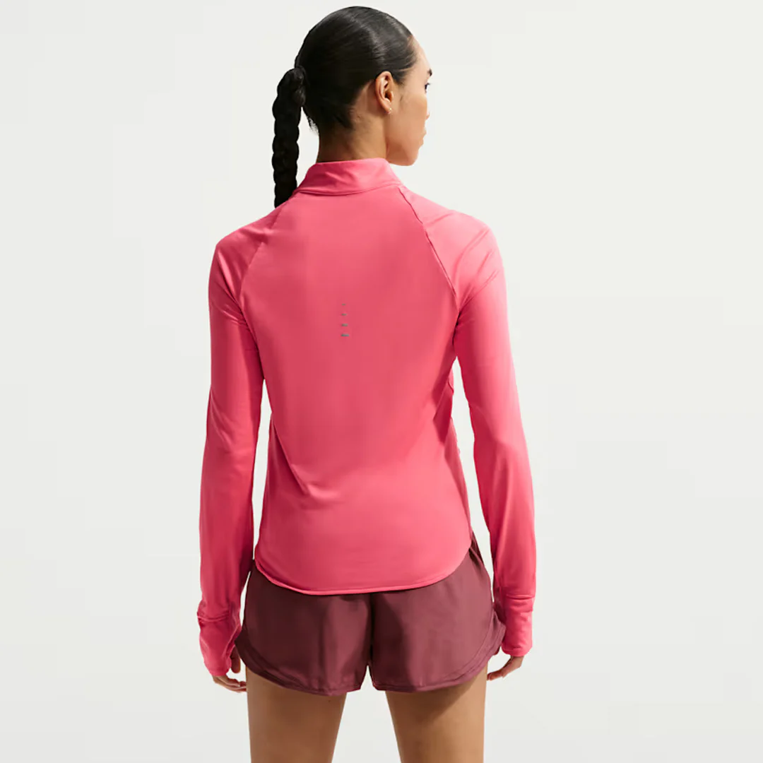 Nike Women's Swift 1/2 Zip Long Sleeve Top - Sea Coral - Image 3