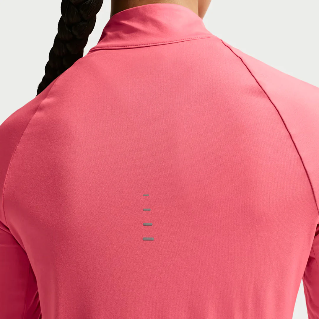 Nike Women's Swift 1/2 Zip Long Sleeve Top - Sea Coral - Image 5