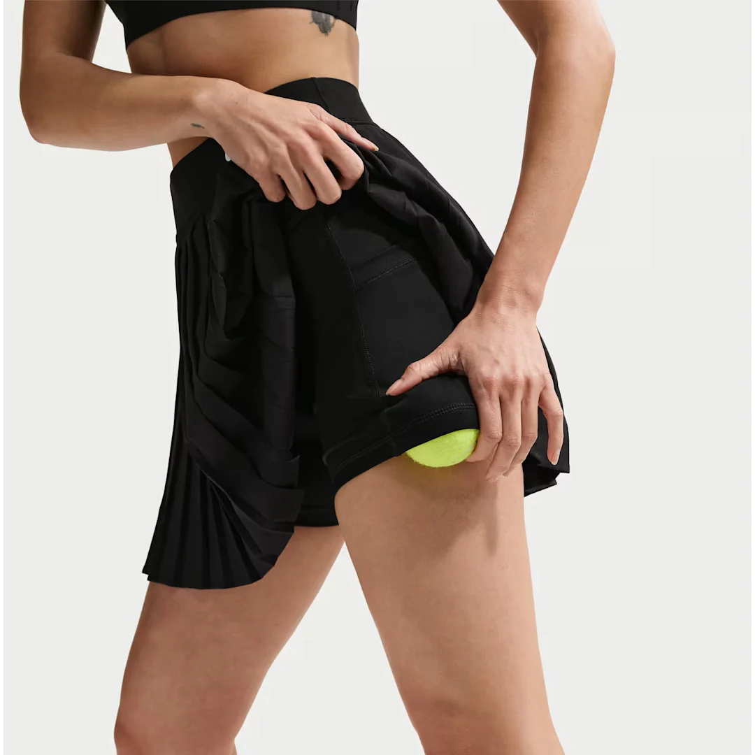 Nike Women's Victory Pleated Skirt - Black - Image 4
