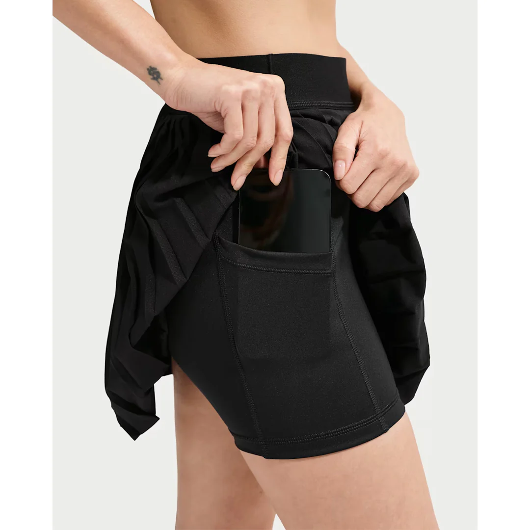 Nike Women's Victory Pleated Skirt - Black - Image 5