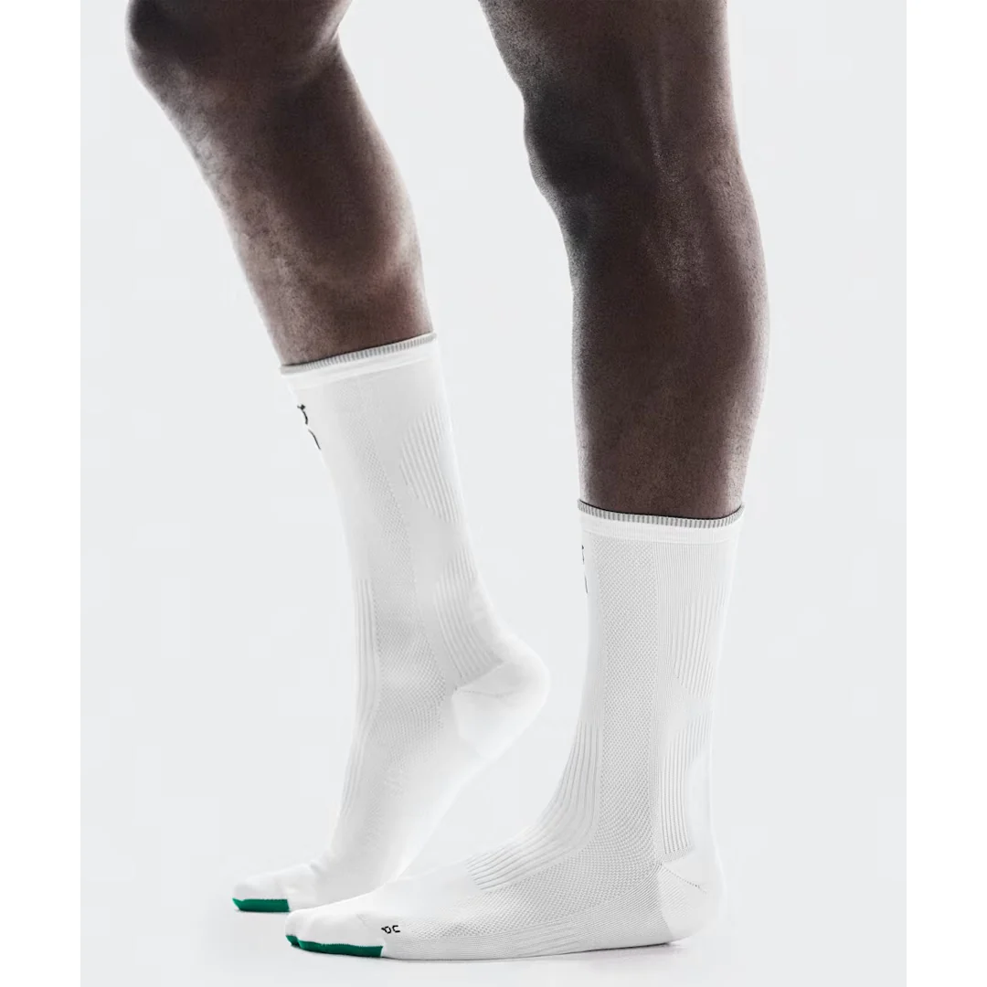 On Elite Run High 1 Pack Socks - White/Ivory - Image 3