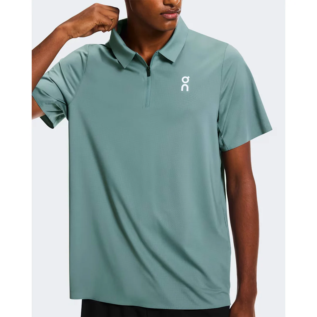 On Men's Court Polo - Tide - Image 4