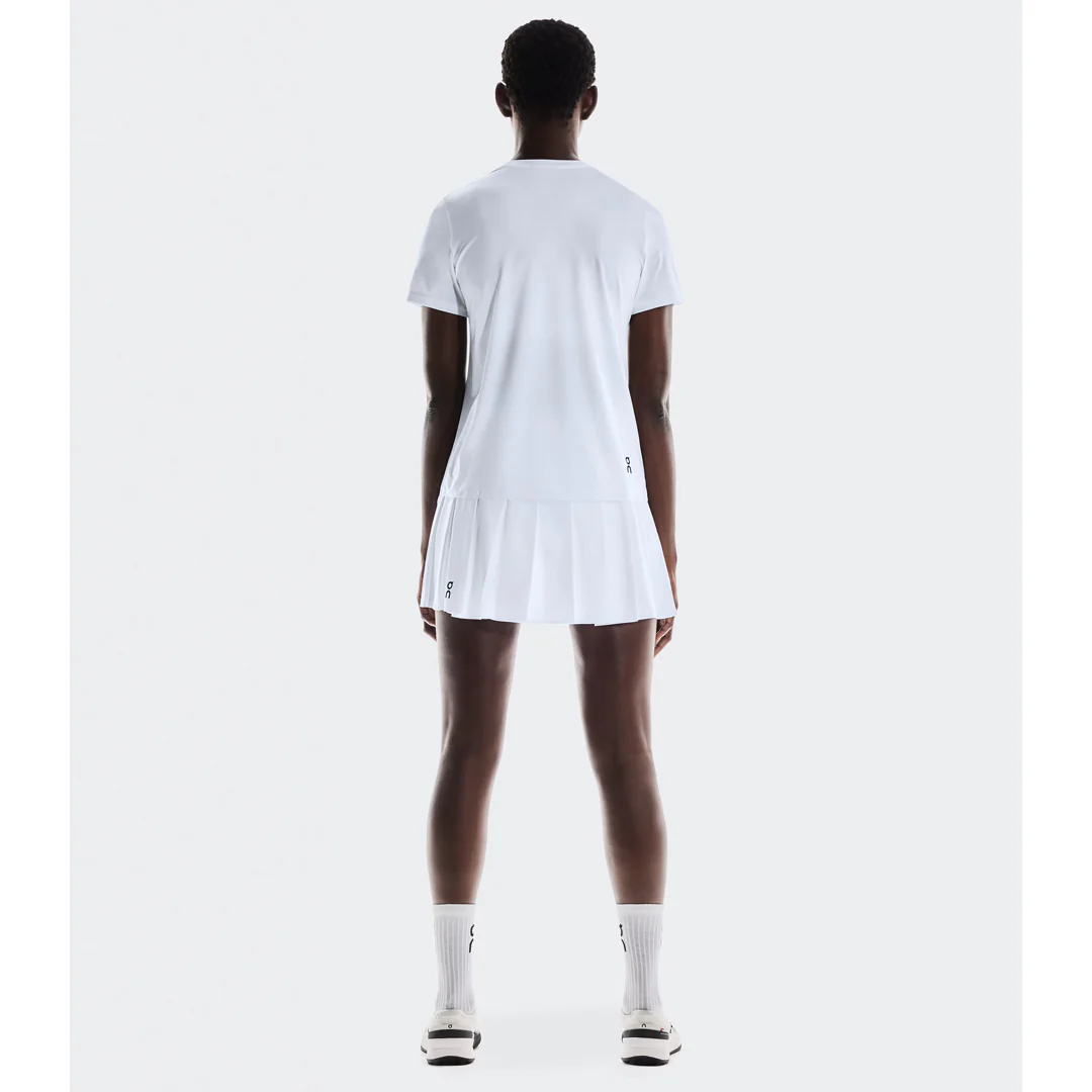 On Women's Court Pleated Skort - White - Image 3
