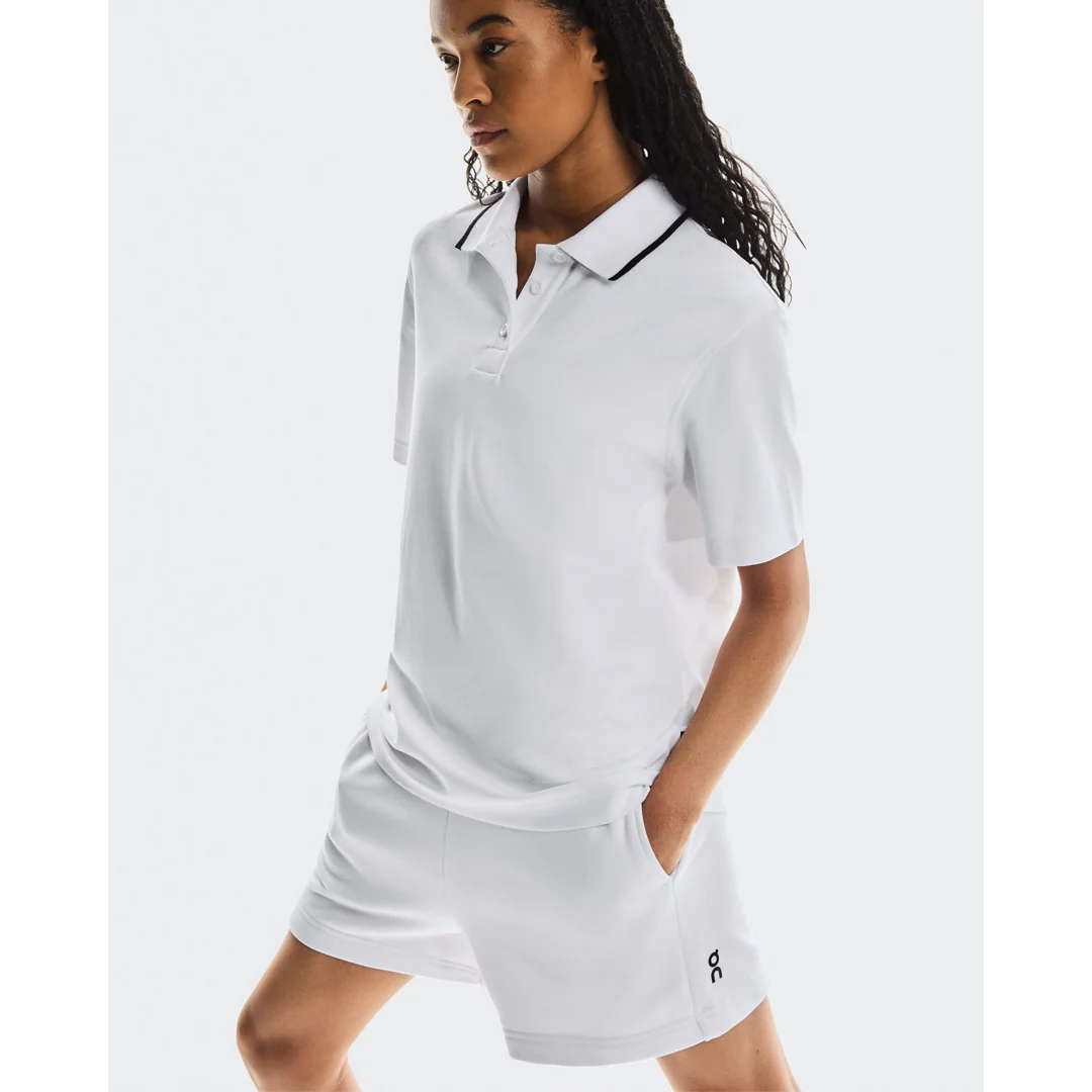 On Women's Courtside Polo - White - Image 4