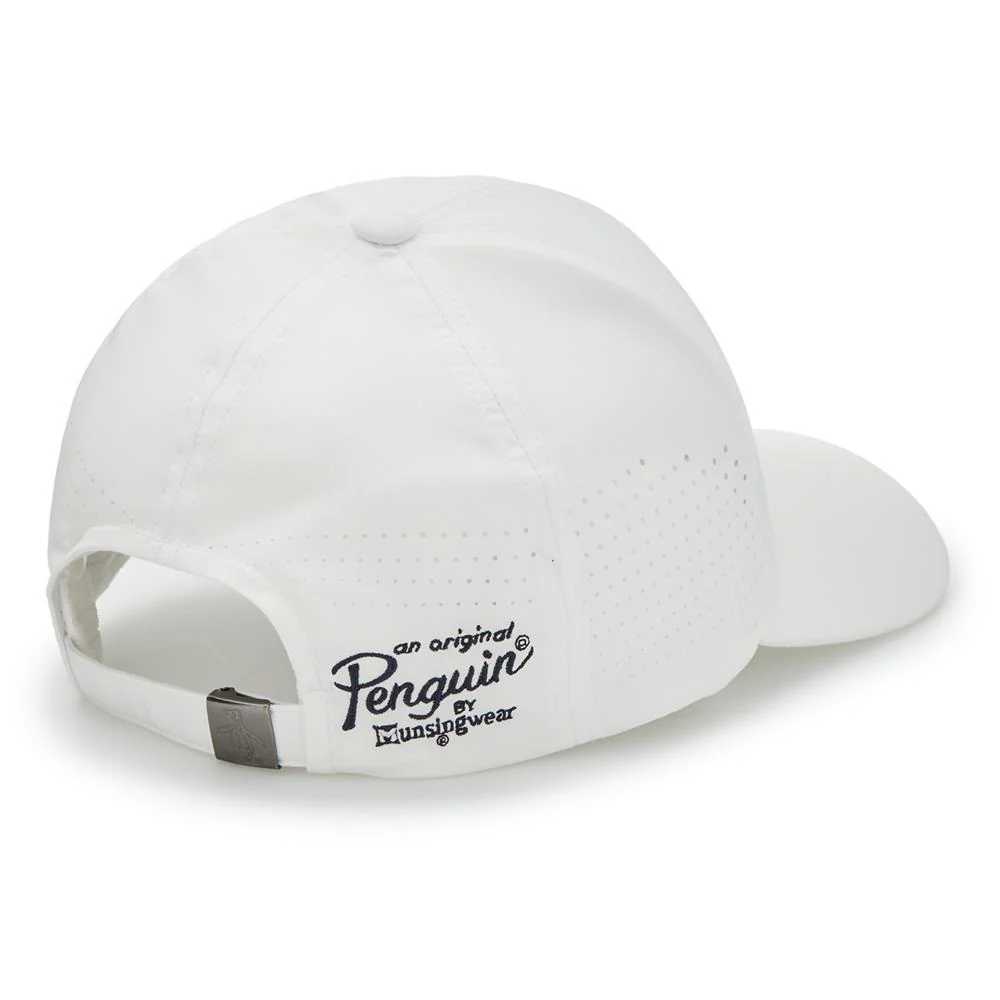 Penguin Lightweight Perforate Hat - Bright White - Image 2