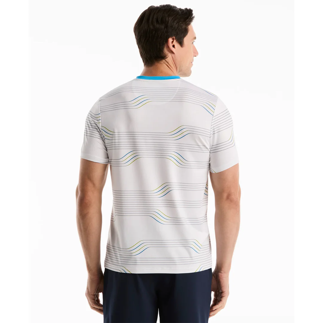 Penguin Men's Linear Block Crew Tee - Bright White - Image 3