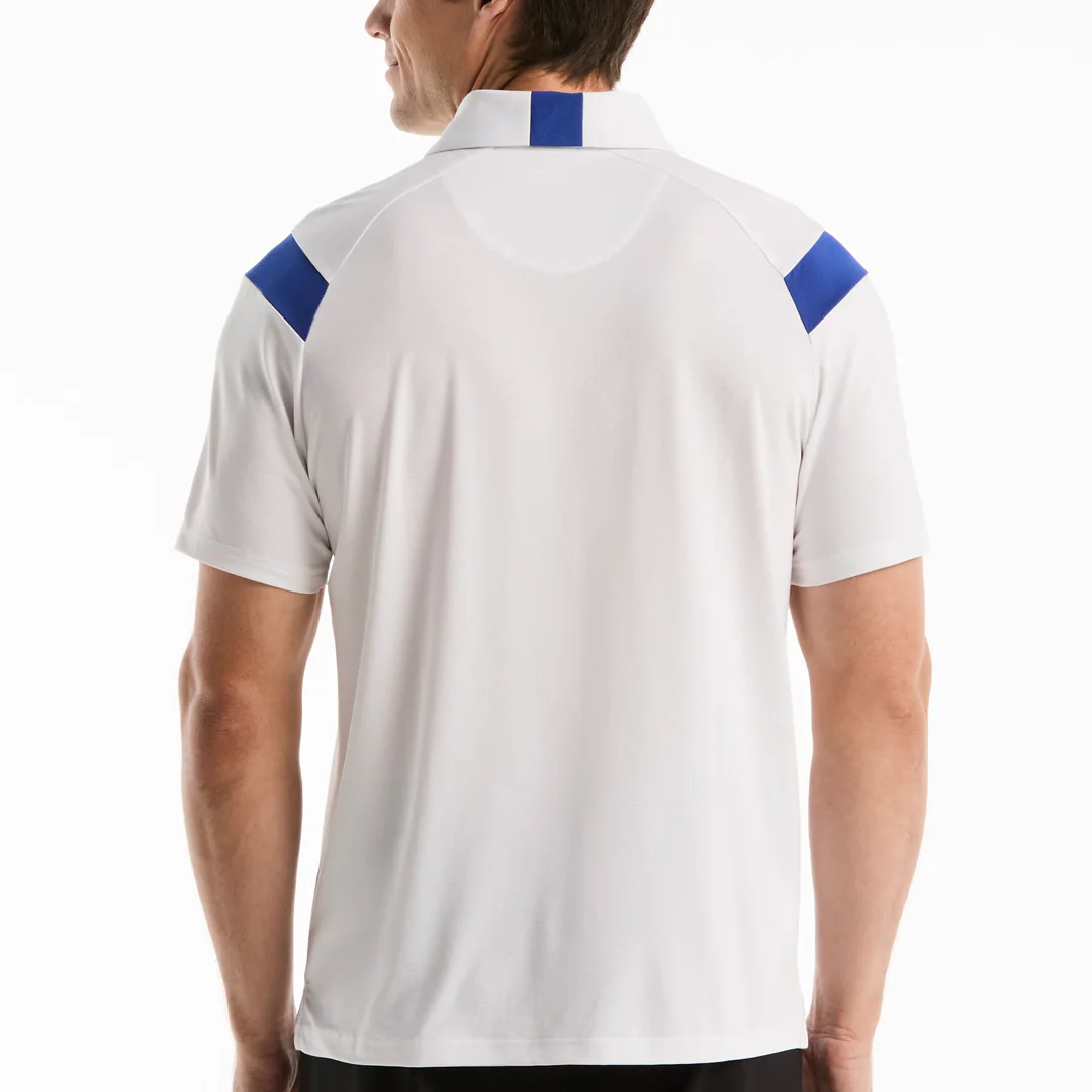 Penguin Men's Raglan Stripe Polo - Bright White - Image 4