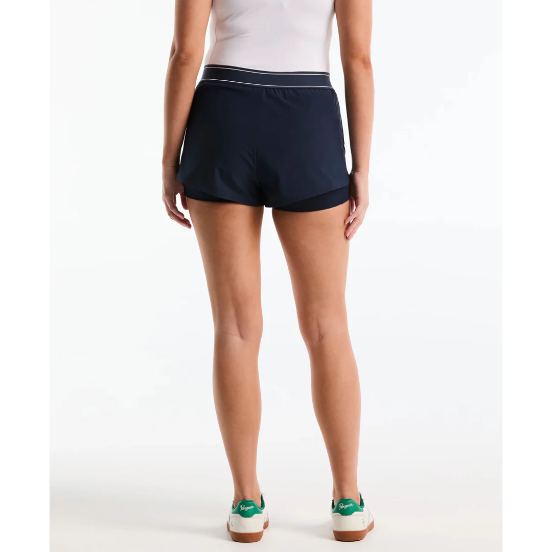 Penguin Women's Liner Tennis 3" Short - Black Iris - Image 3