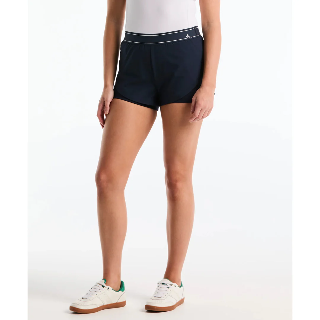 Penguin Women's Liner Tennis 3" Short - Black Iris - Image 4
