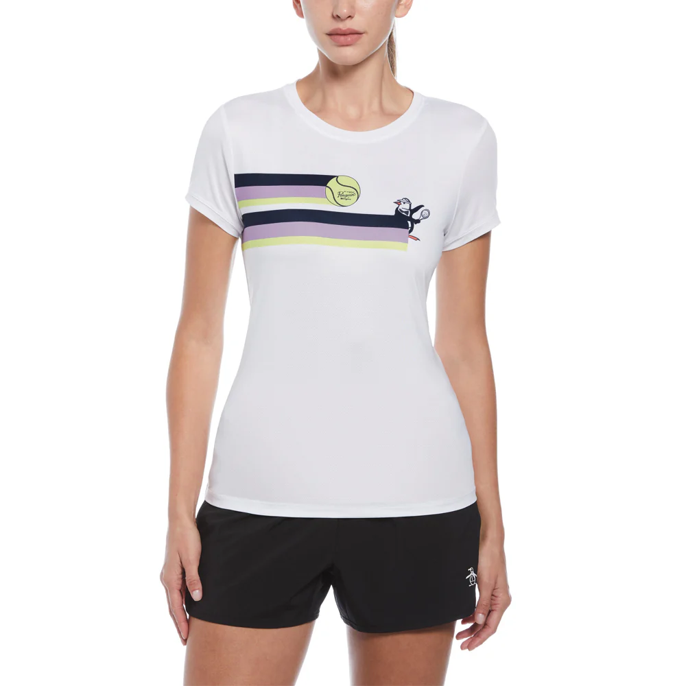 Penguin Women's Pete Colour Block Tee - White - Image 3