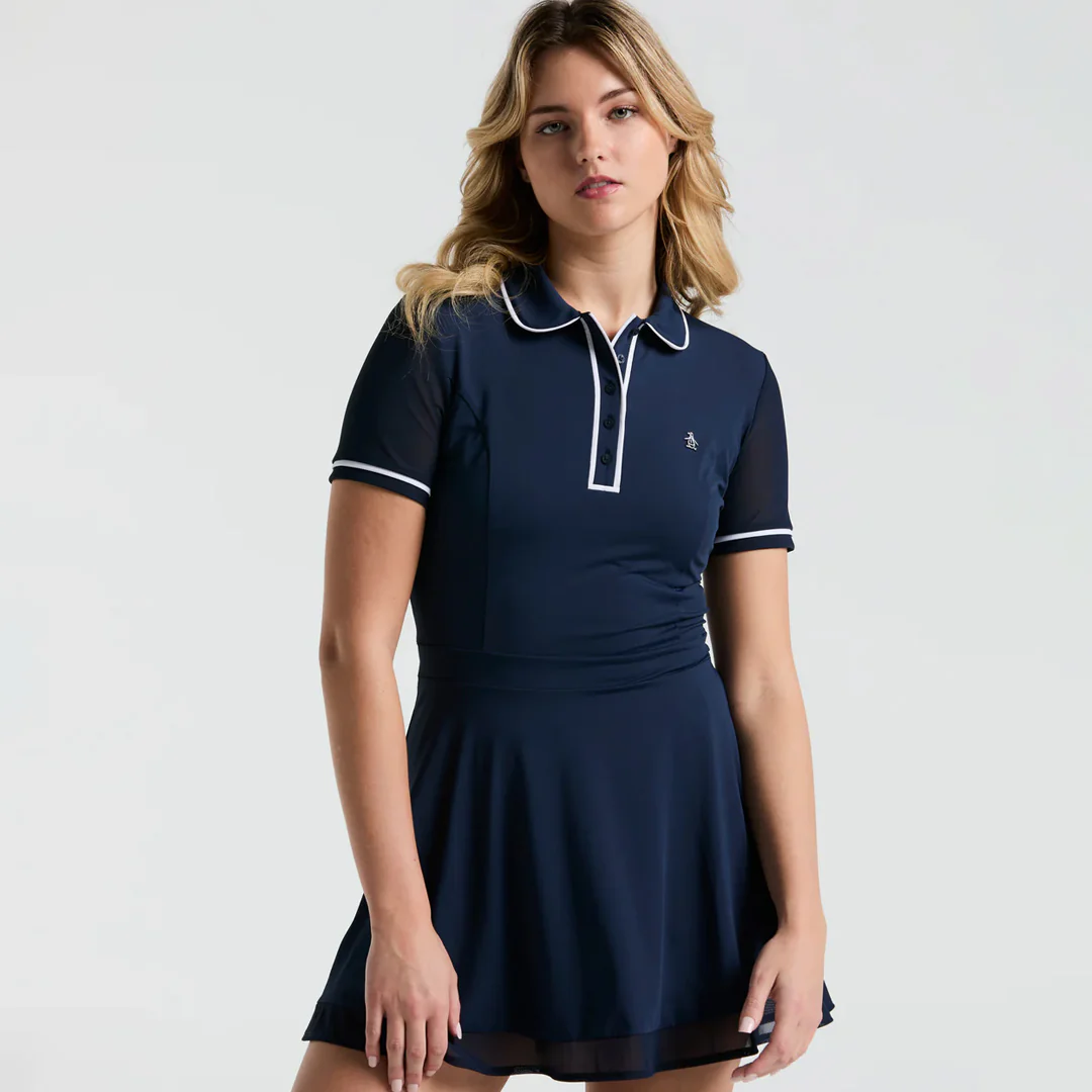 Penguin Women's Veronica Short Sleeve Dress - Black Iris - Image 7