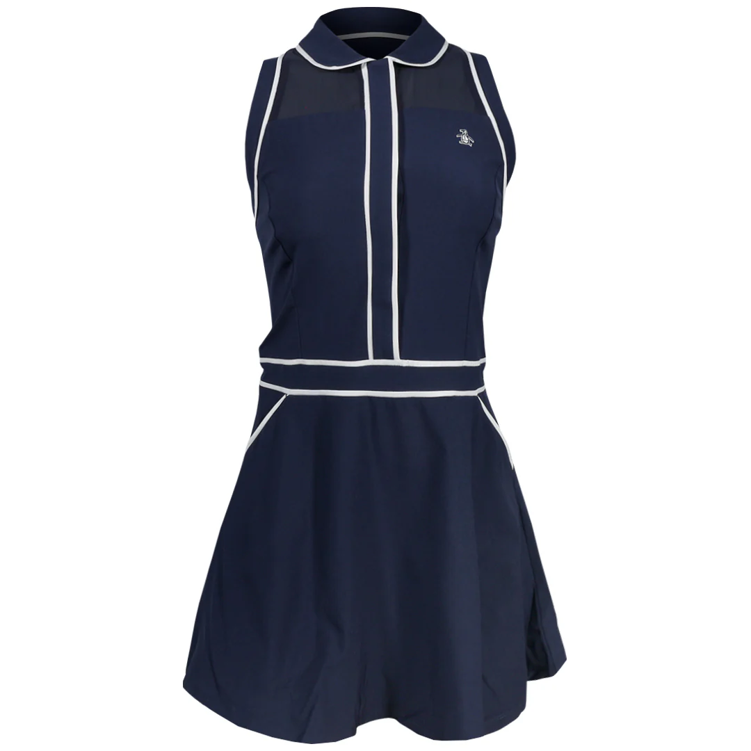 Penguin Women's Veronica Sleeveless Dress - Black Iris/Bright White
