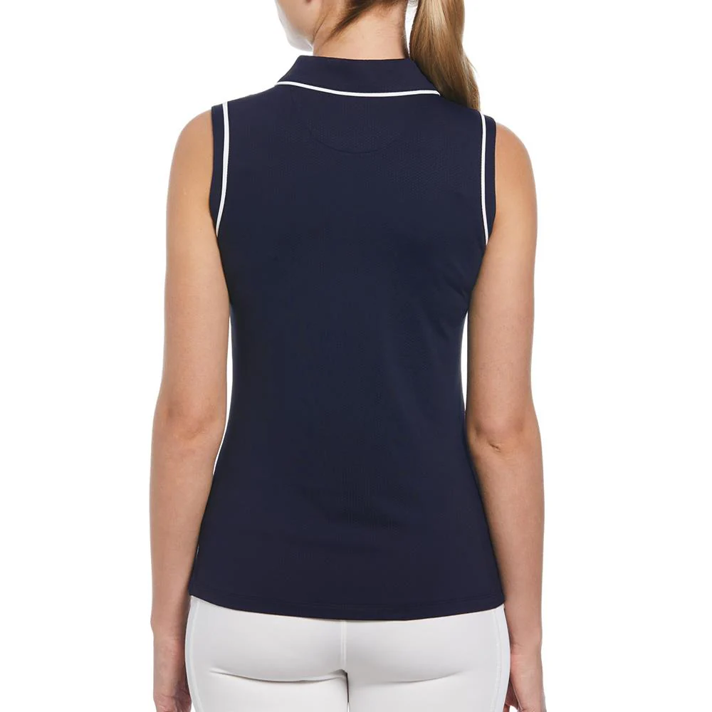 Penguin Women's Veronica Sleeveless Polo - Black Iris - Image 3