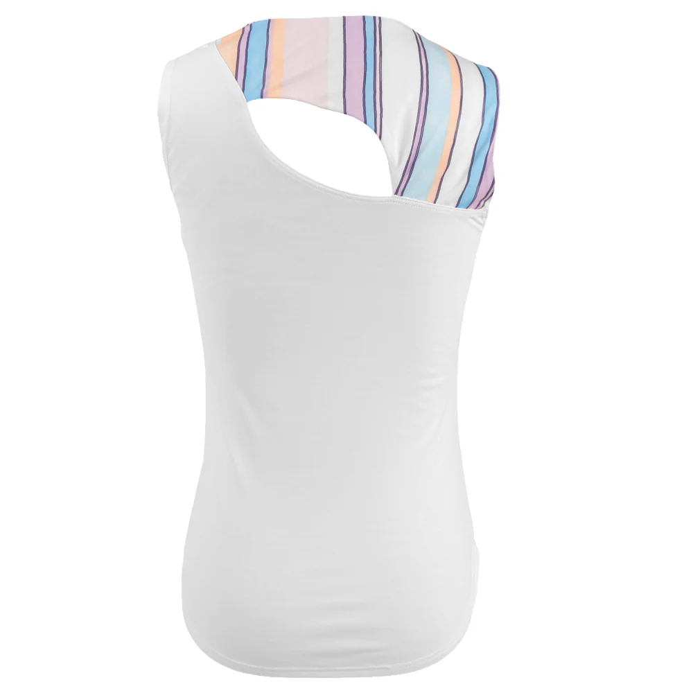 Sofibella Girls Fun Stripes Tank - White/Fun Stripes Multi - Image 2