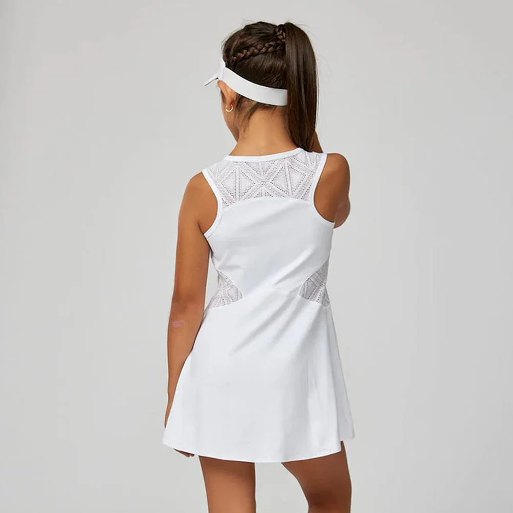 Sofibella Girls Diamond Rush Dress - White - Image 4