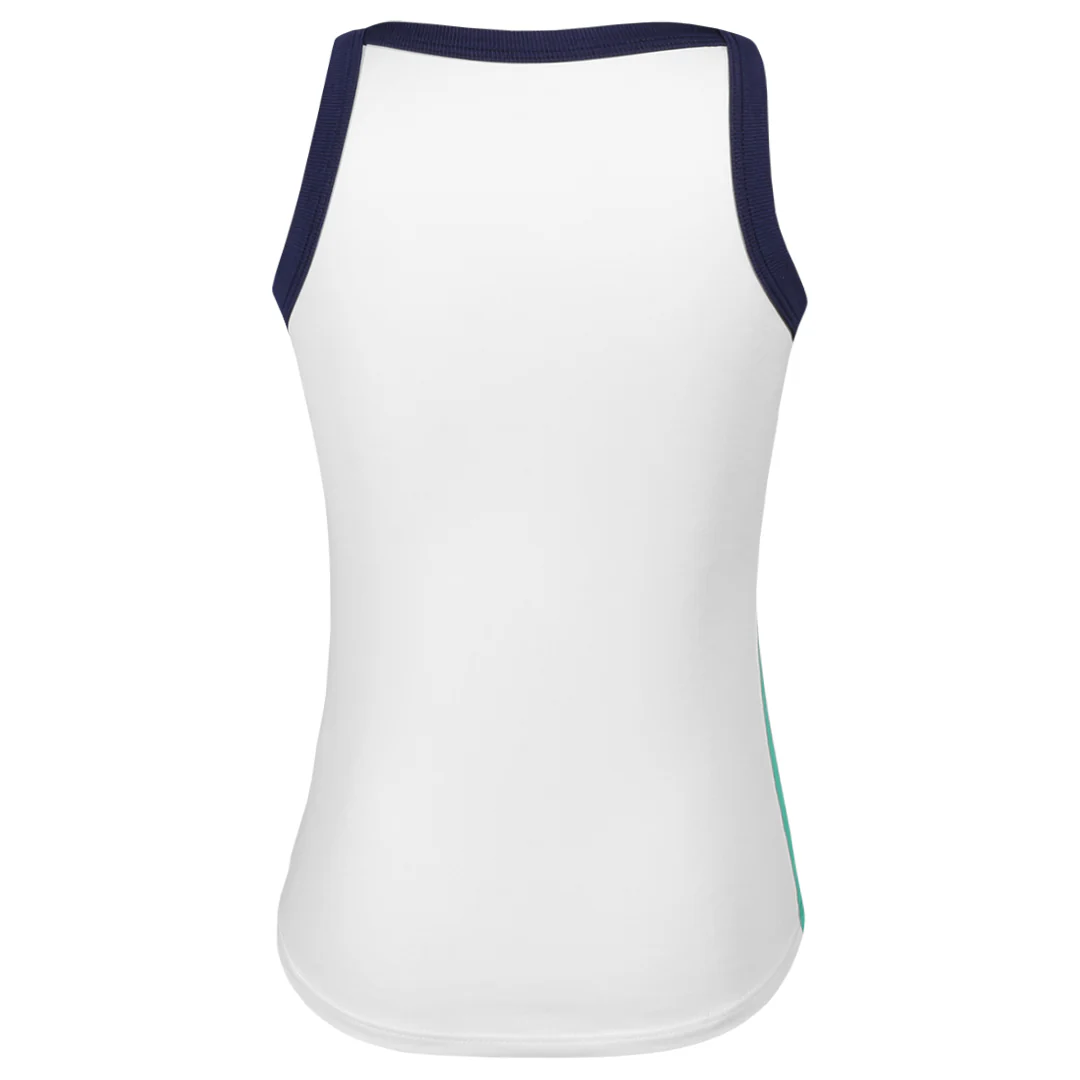 Sofibella Girls Green Spirit Courtside Tank - White - Image 2