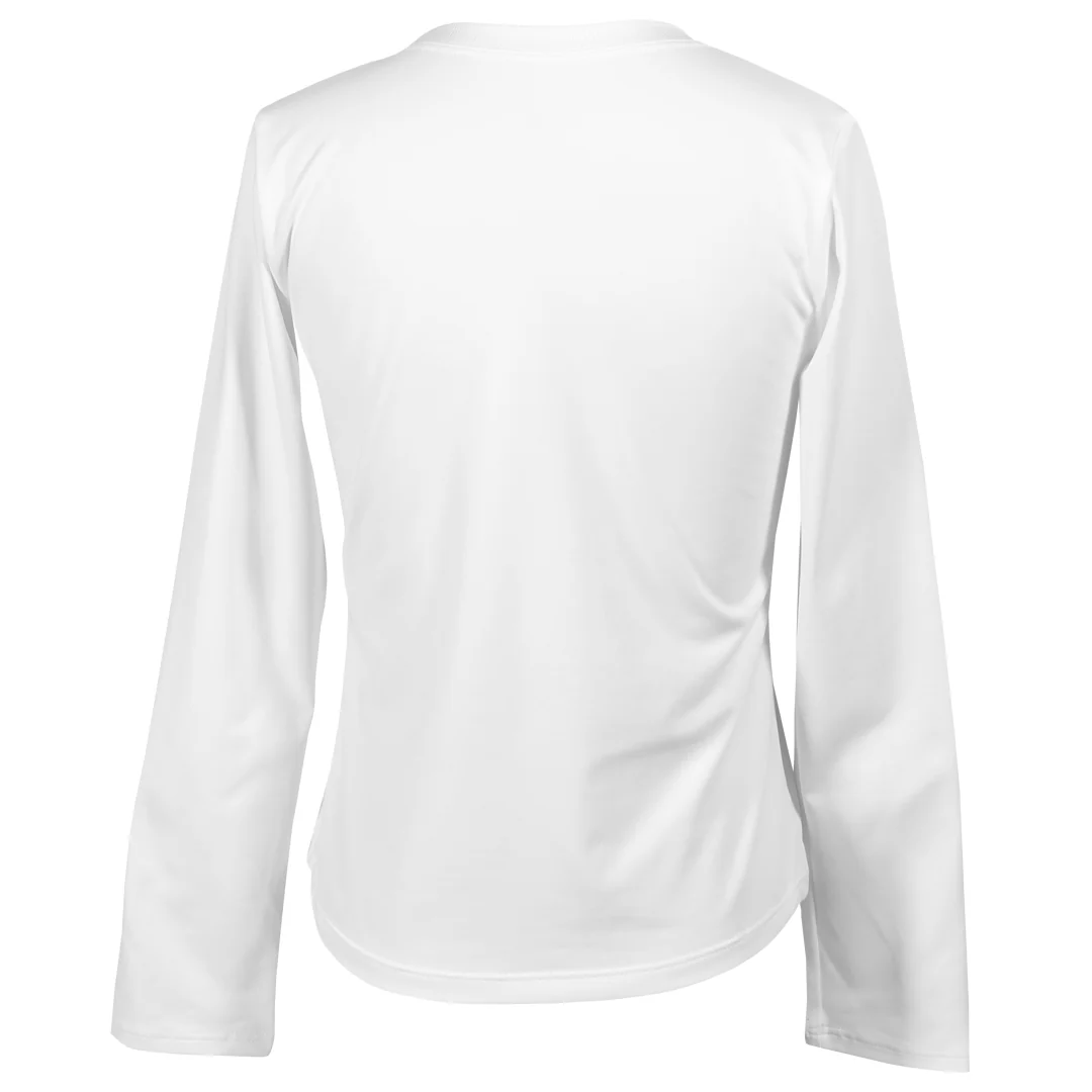 Sofibella Girls Green Spirit Long Sleeve Top - White - Image 2
