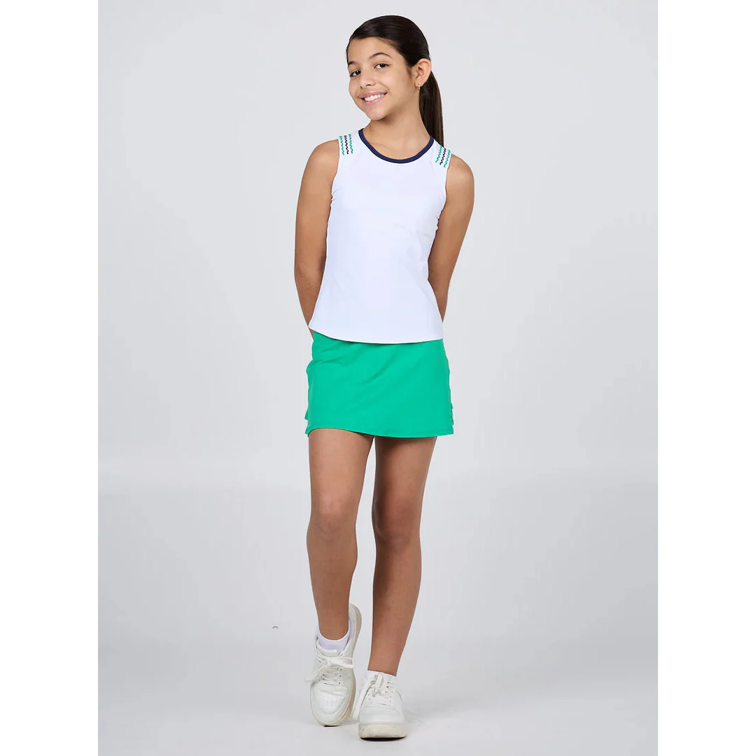 Sofibella Girls Green Spirit Ruffle Skort - Zen - Image 3