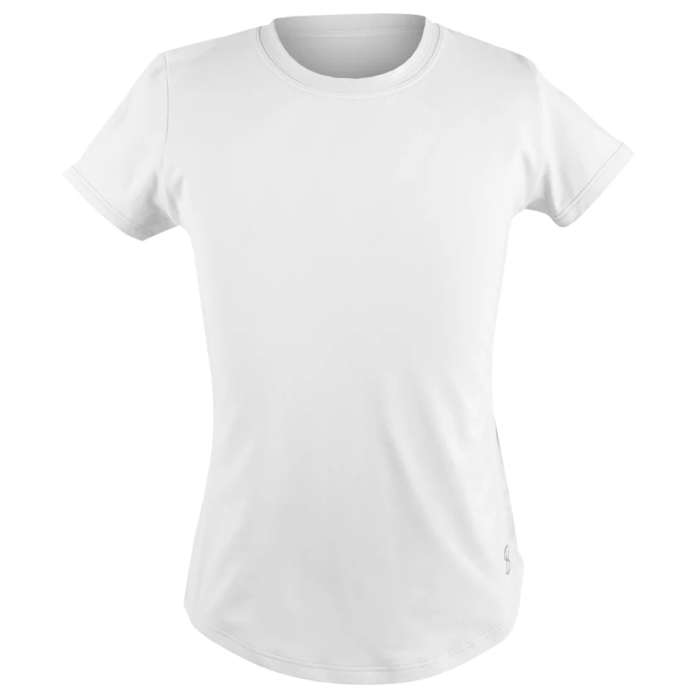 Sofibella Girls UV Colors New Short Sleeve Tee - White