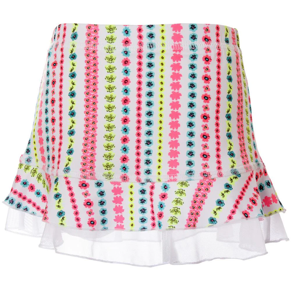 Sofibella Girls UV Colors Ruffle Skort - Candy Print - Image 2