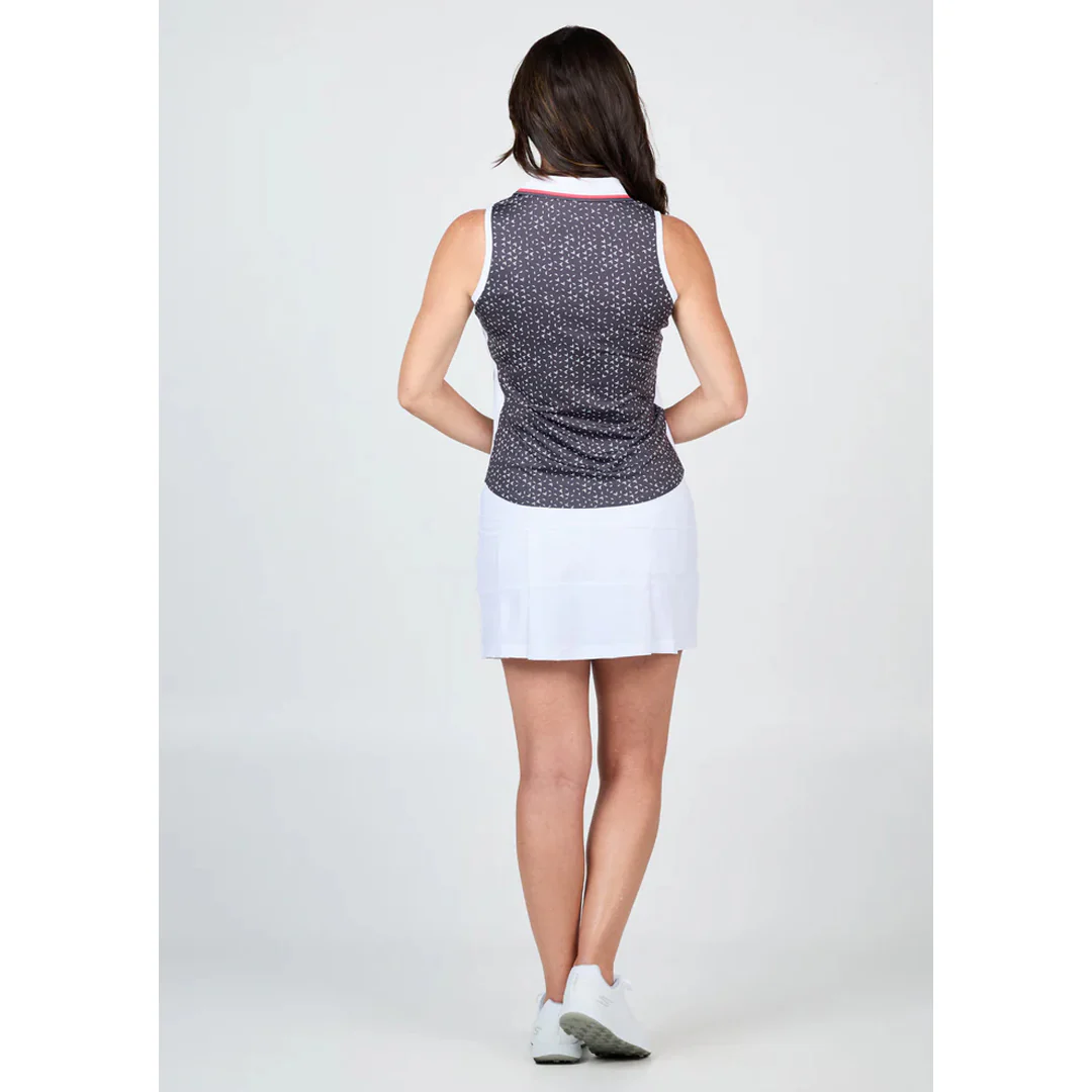 Sofibella Women's Berry Fusion Sleeveless Polo - Jetset - Image 3