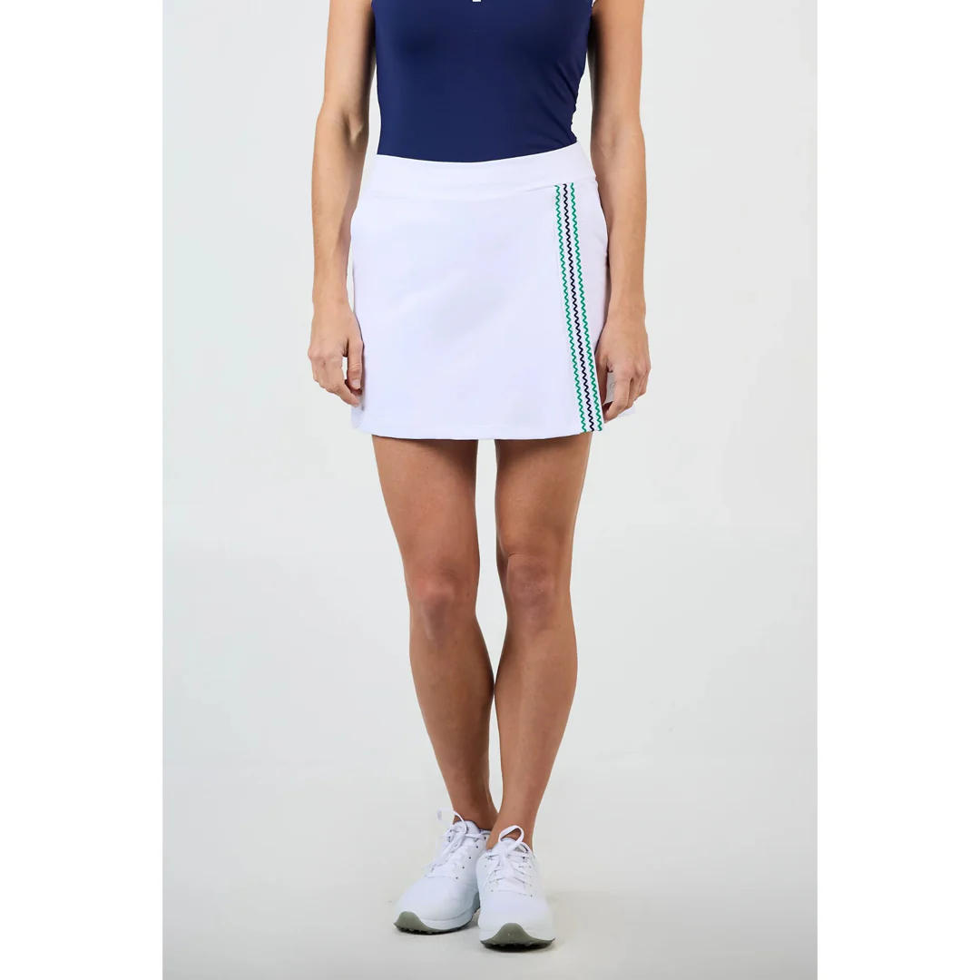 Sofibella Women's Green Spirit 16" Skort - White - Image 3