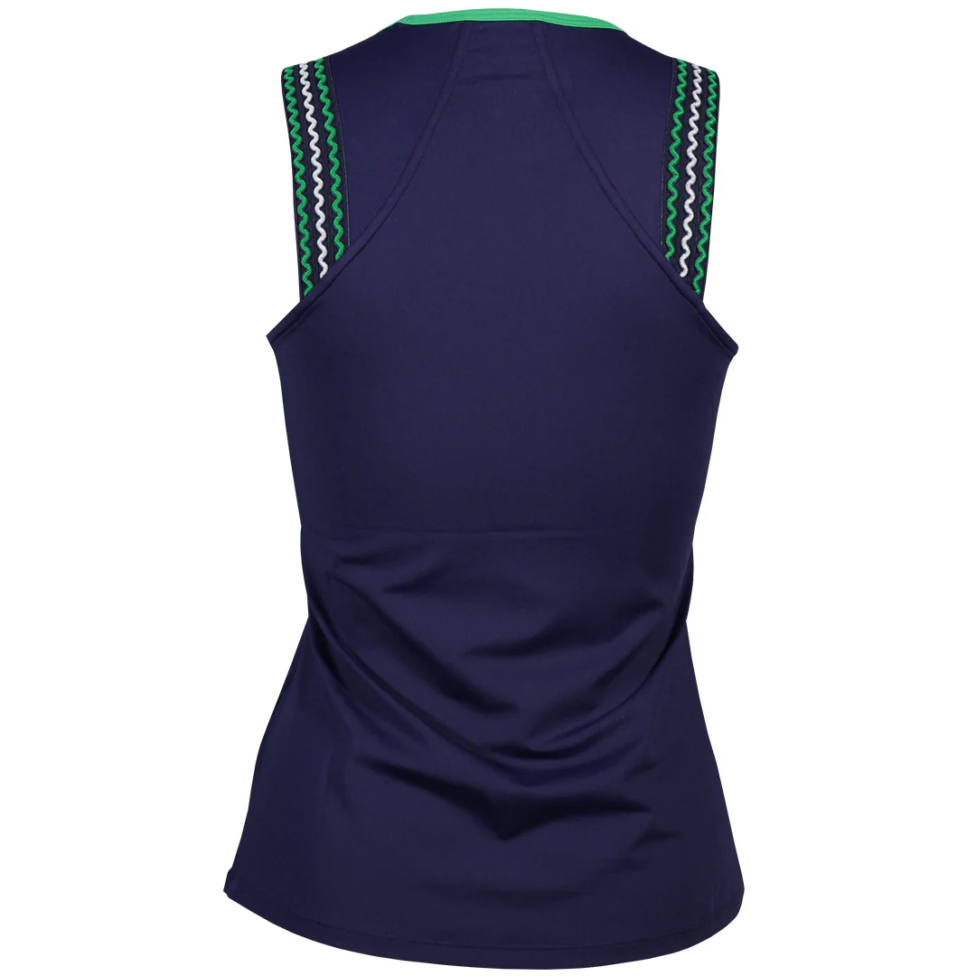 Sofibella Women's Green Spirit Baseline Tank - Navy - Image 2