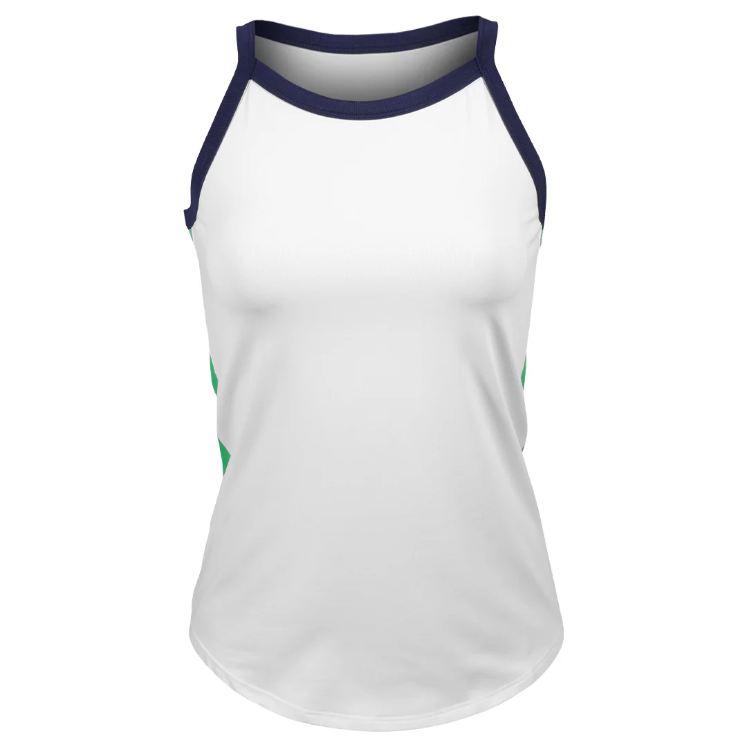 Sofibella Women's Green Spirit Tank - White