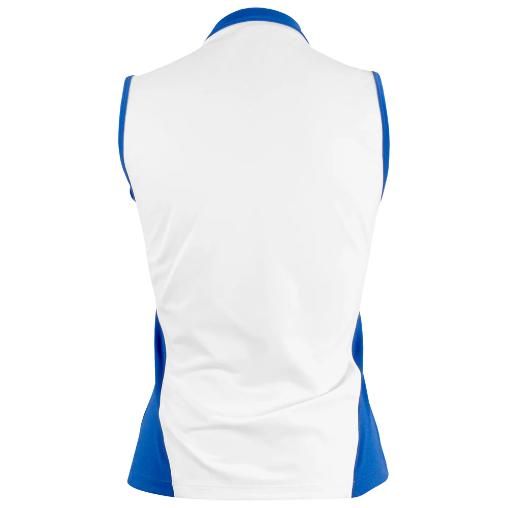Sofibella Women's Miss Santorini Sleeveless V-Neck Top - White/Ocean - Image 2