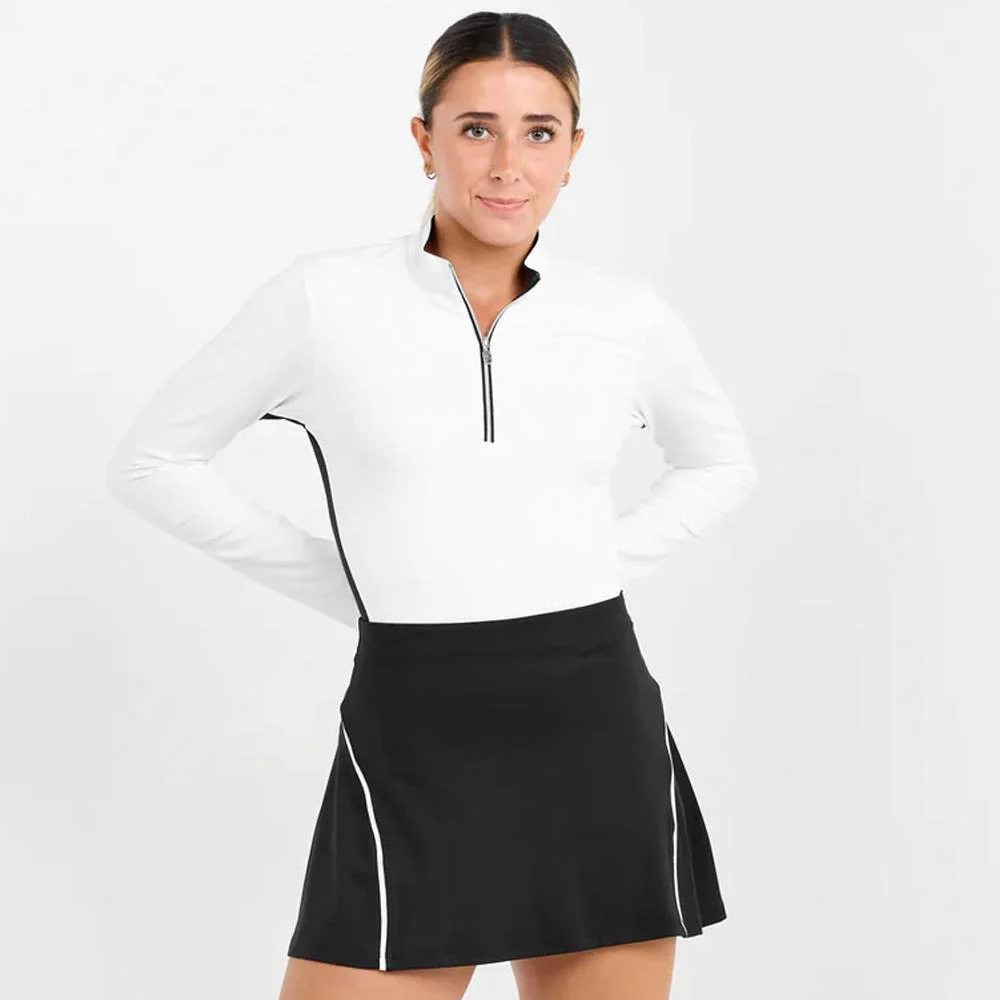 Sofibella Women's Monochrome 14" High Waist Skirt - Black/White - Image 4