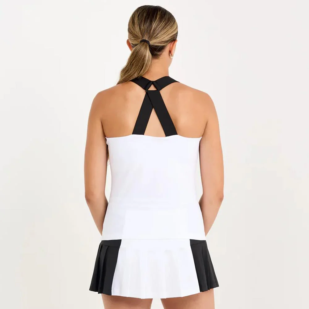 Sofibella Women's Monochrome Tank - White/Black - Image 4