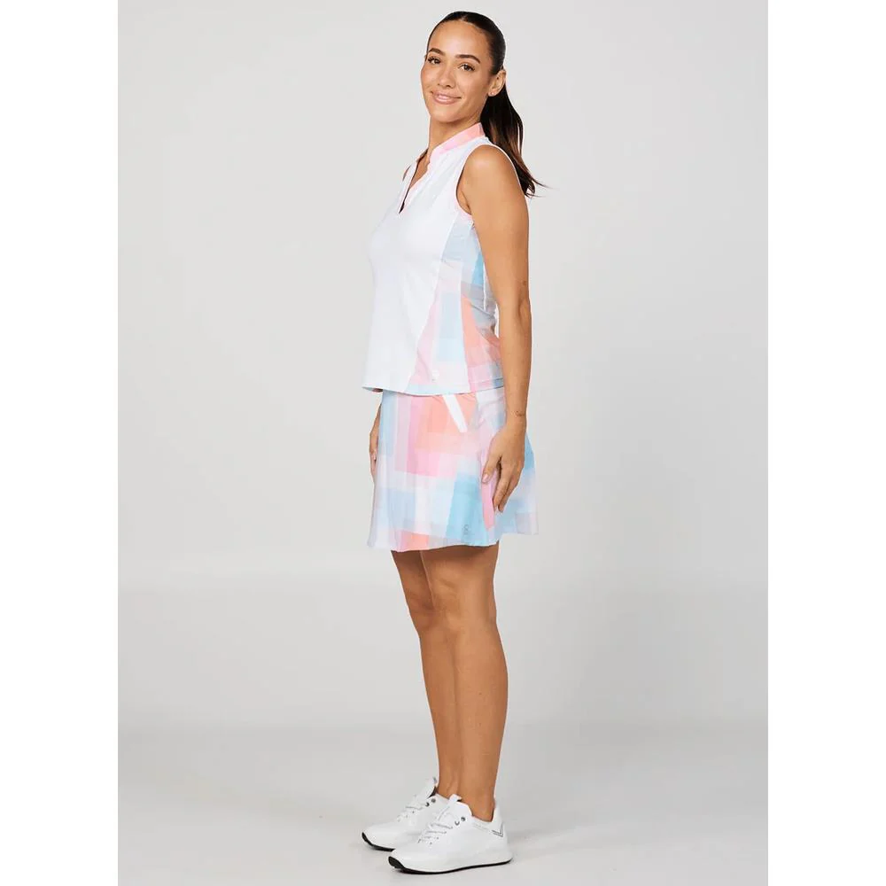 Sofibella Women's Shades of Pink Sleeveless Top - White/Multi - Image 5