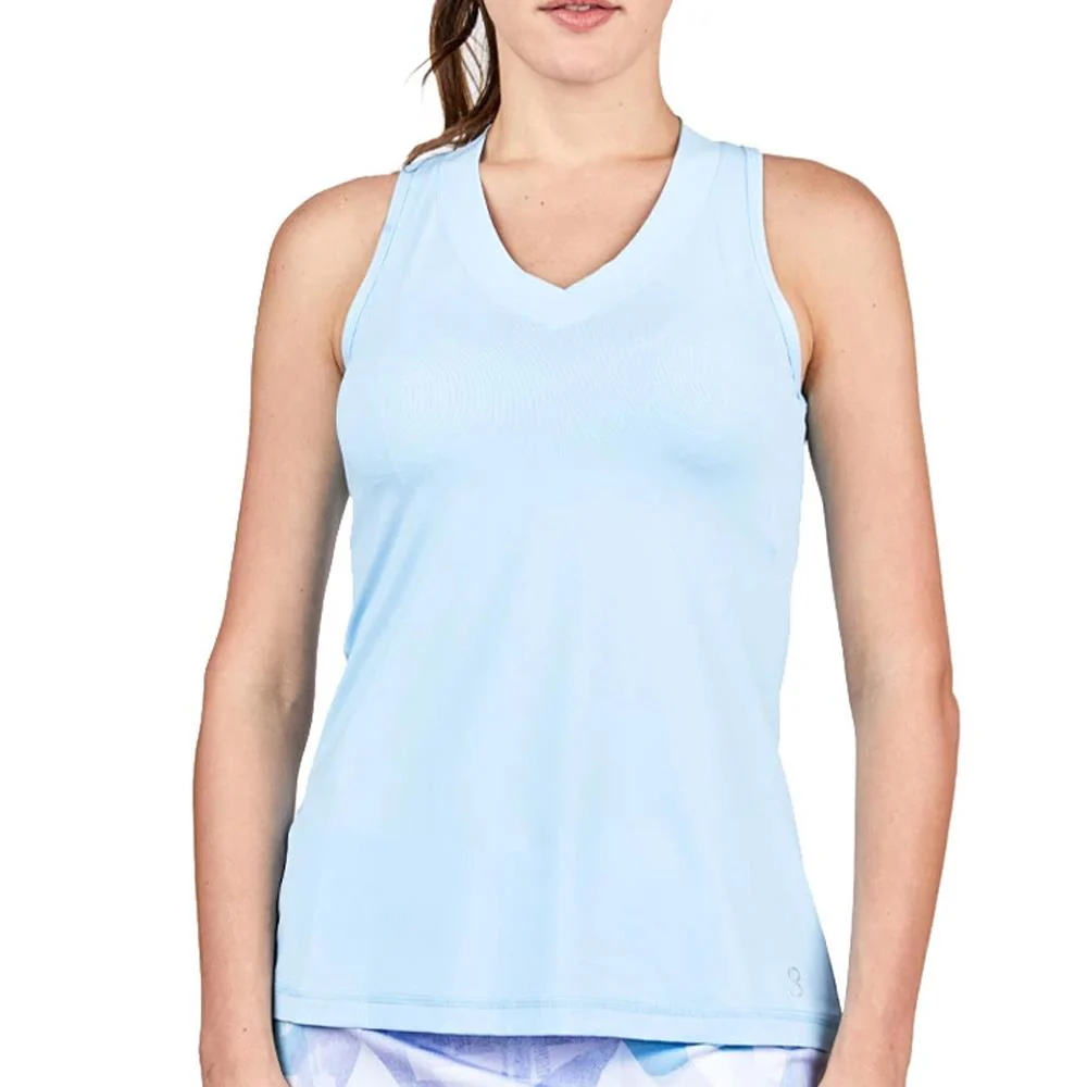 Sofibella Women's UV Colors Athletic Racerback Tank - Cloud - Image 3