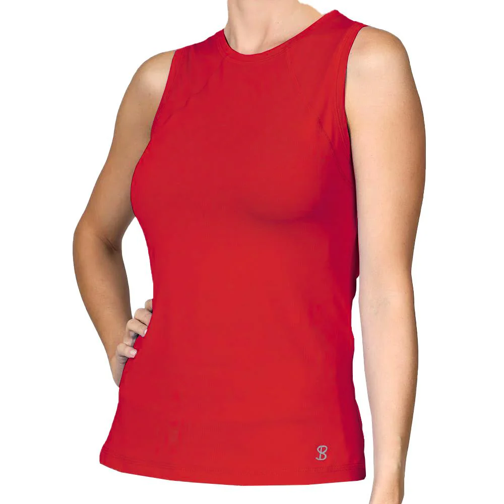 Sofibella Women's UV Colors Sleeveless Top - Berry Red - Image 3