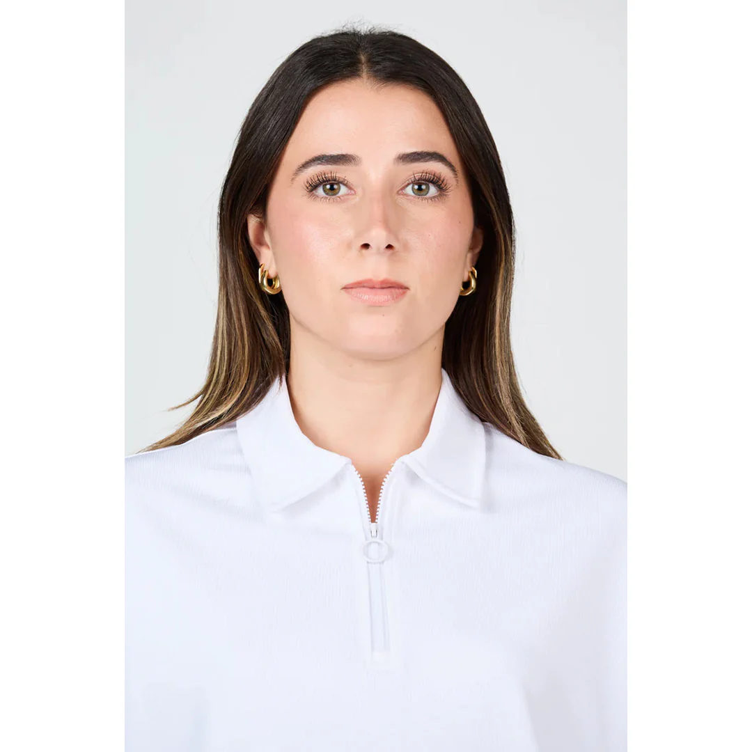 Sofibella Women's UV Staples 1/4 Pullover - White - Image 5