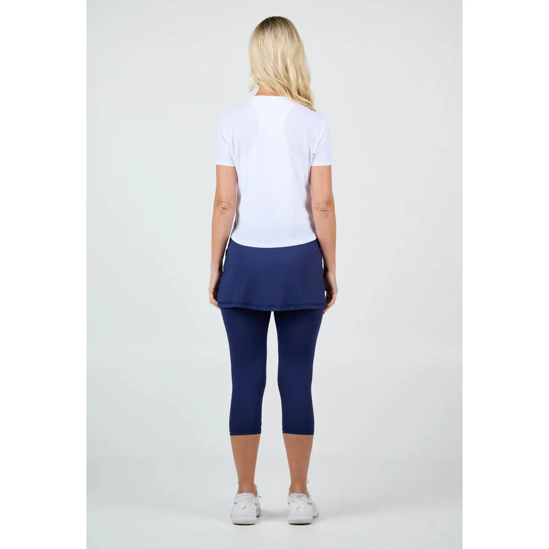 Sofibella Women's UV Staples Mesh Short Sleeve Tee - White - Image 3