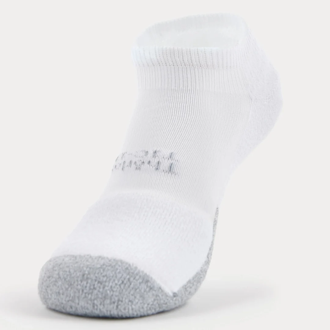 Thorlo Light Cushion Low-Cut Socks - White/Grey - Image 2