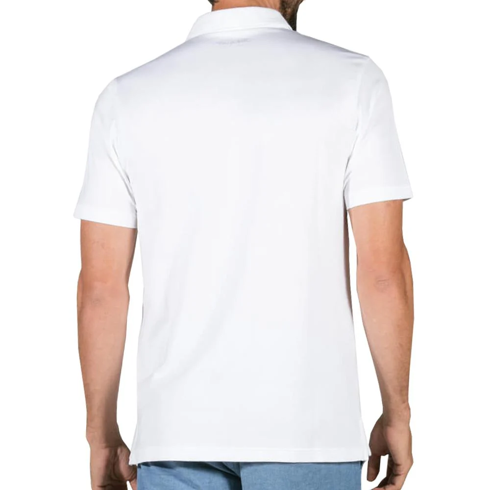 Travis Mathew Men's Bumm Polo White - Image 2