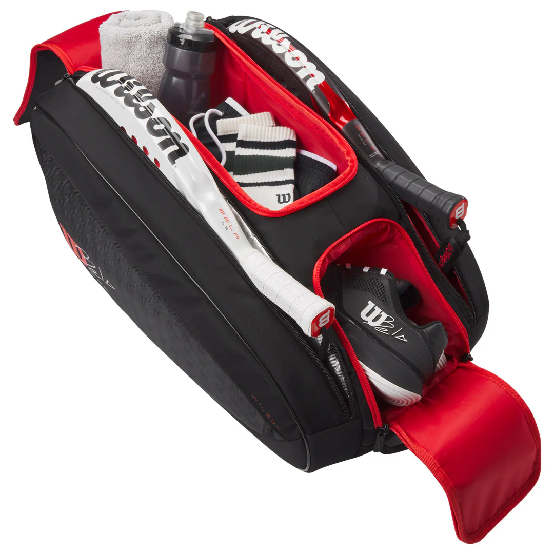 Wilson Bela Pro v3 Padel Bag - Black/Red - Image 3