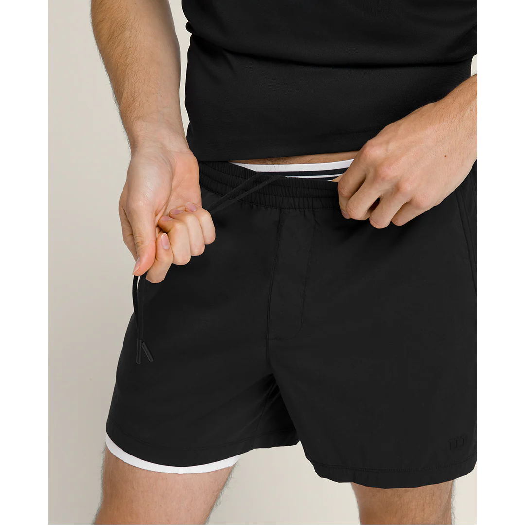 Wilson Men's Tennis Volley Unlined 6" Short - Black - Image 3