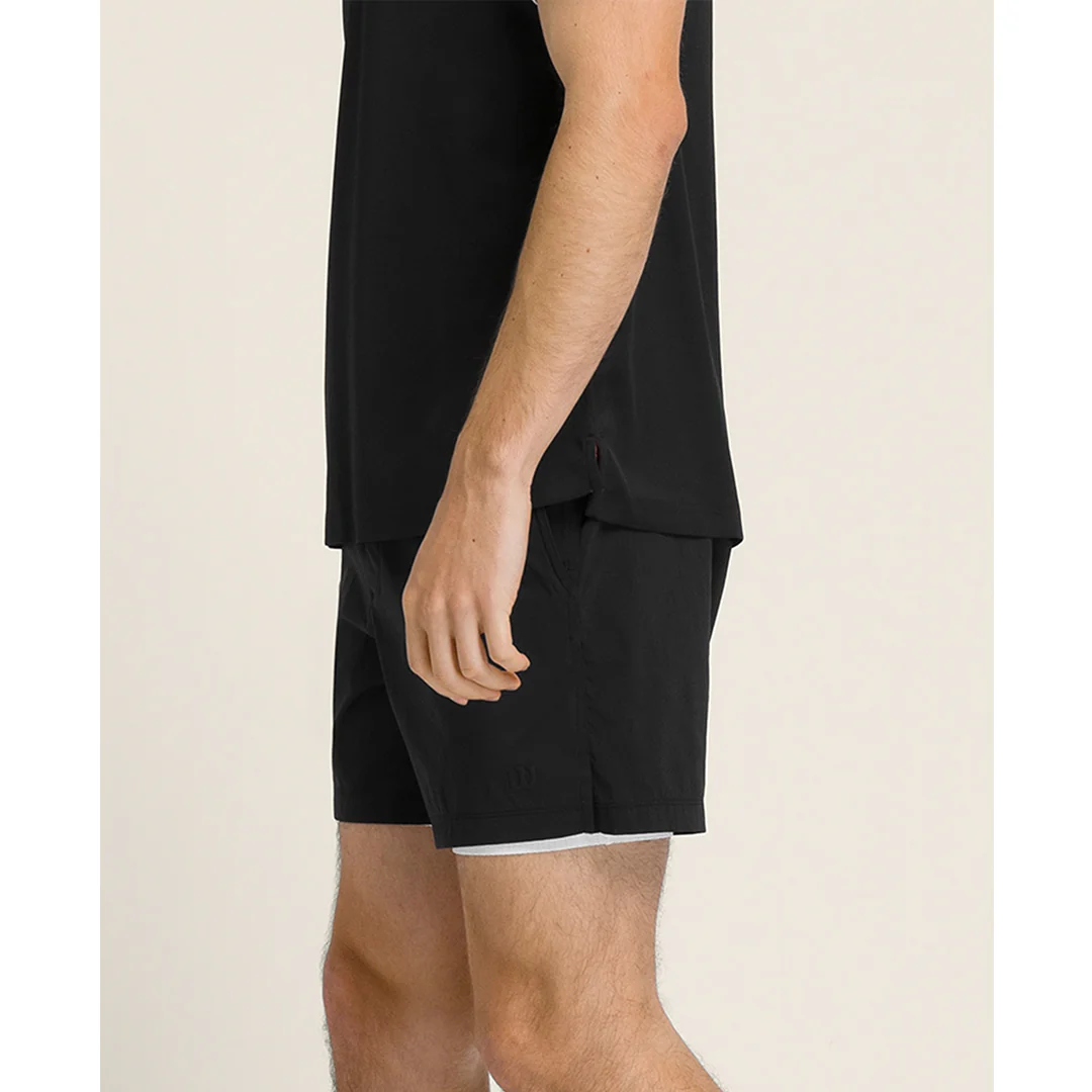 Wilson Men's Tennis Volley Unlined 6" Short - Black - Image 4